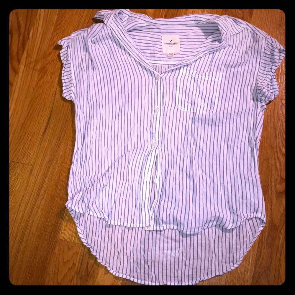 Striped Button Down Tee - image 1